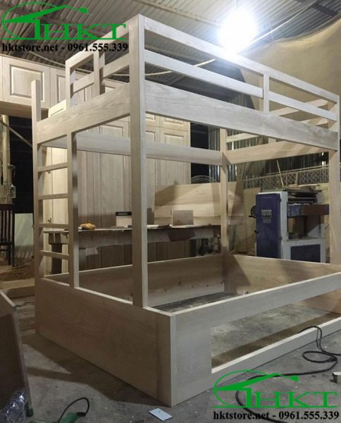 phan moc mau giuong tang go soi GN2 484x600 - Mẫu giường tầng gỗ sồi tự nhiên GN2
