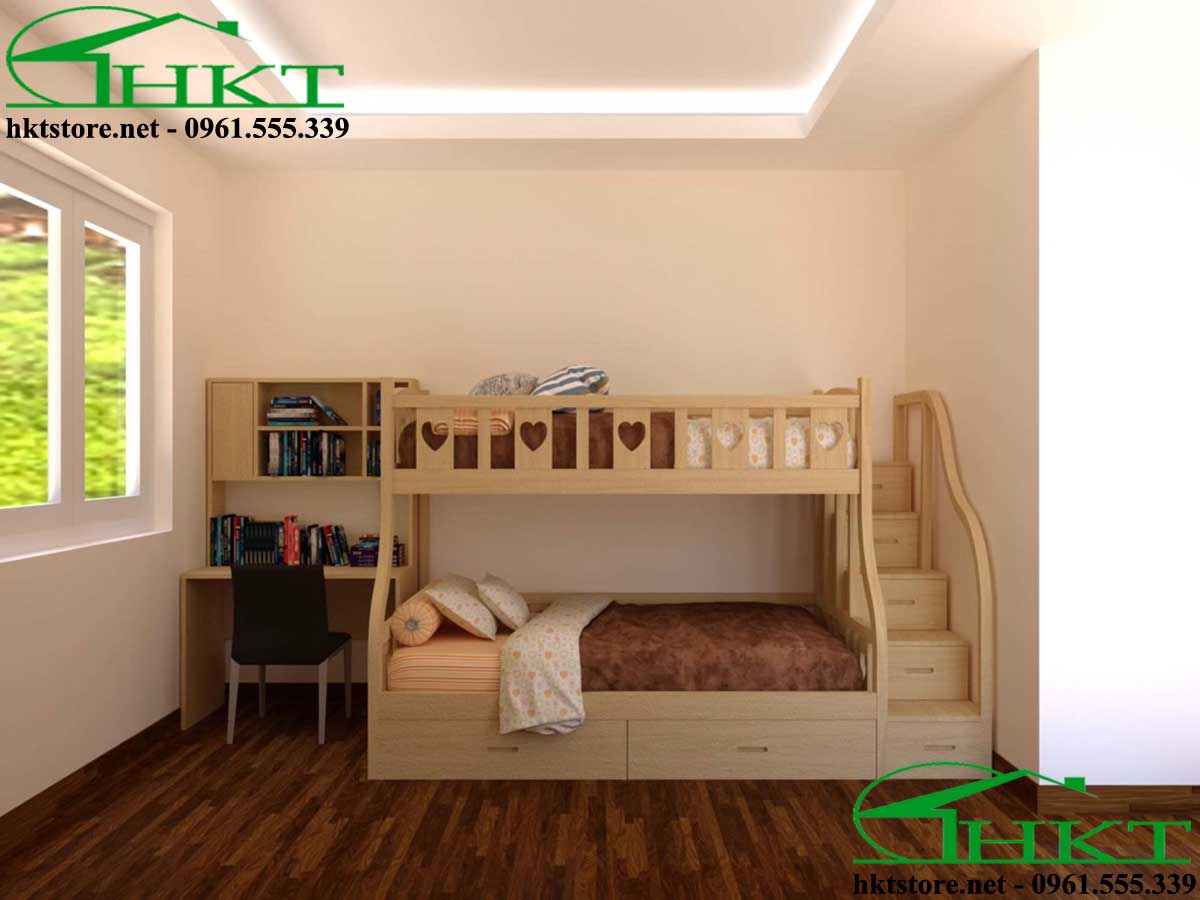 Thiết kế 3D giường tầng cho bé MPN10